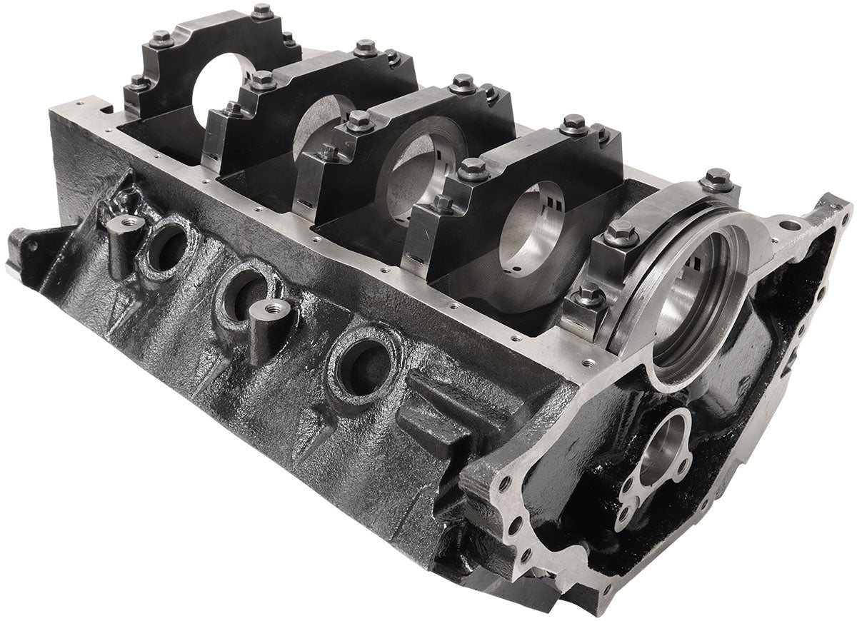 Aeroflow Cast Iron Ford Cleveland Engine Block, 4.000" Bore  9.200" Deck, 2.750" Mains, 4-Bolt Splayed Caps