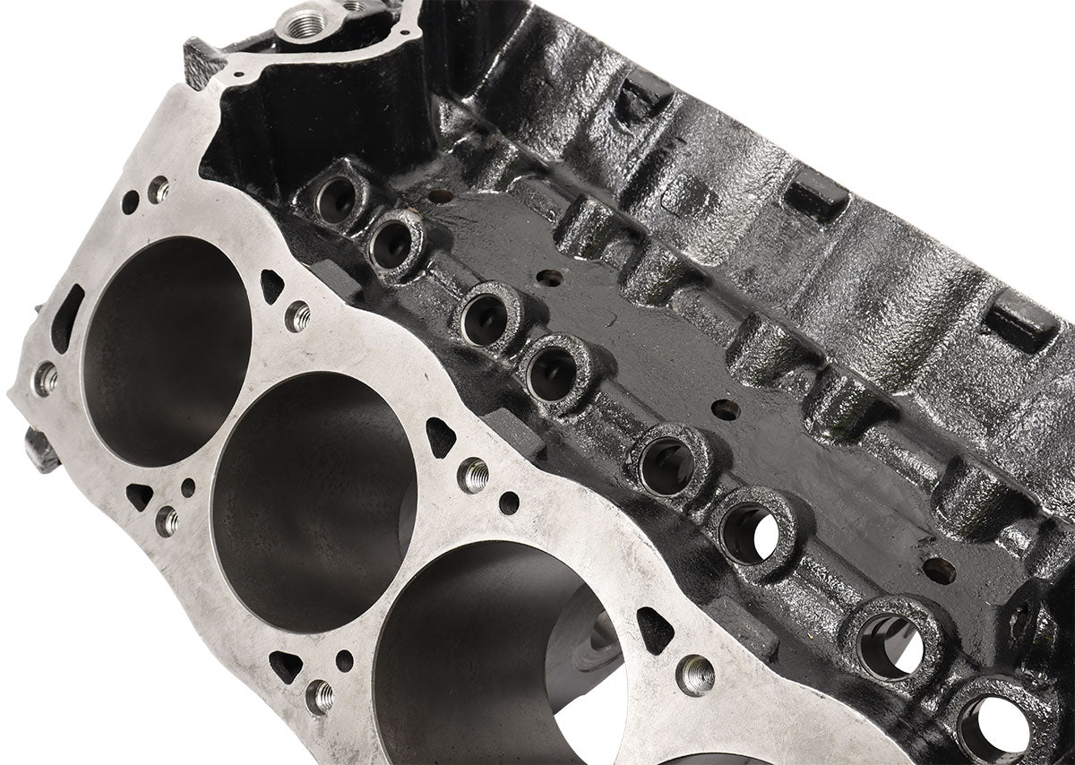 Aeroflow Cast Iron Ford Cleveland Engine Block, 4.000" Bore  9.200" Deck, 2.750" Mains, 4-Bolt Splayed Caps