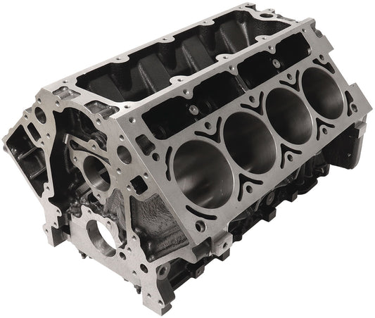 Aeroflow Cast Iron GM LS Engine Block, 4.000" Bore  9.240" Deck Height, 6-Bolt Main Caps