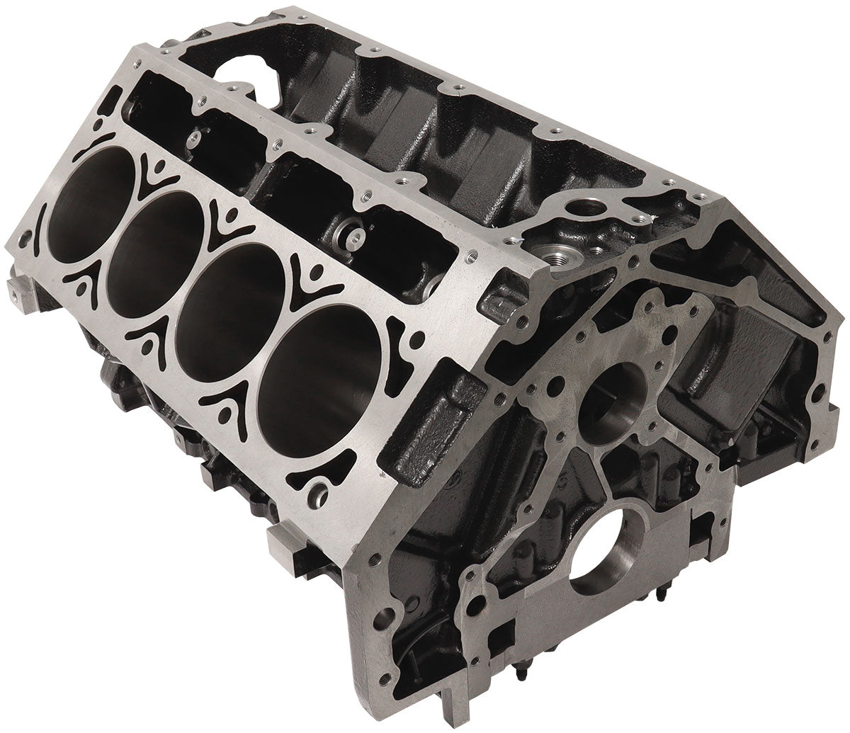 Aeroflow Cast Iron GM LS Engine Block, 4.000" Bore  9.240" Deck Height, 6-Bolt Main Caps