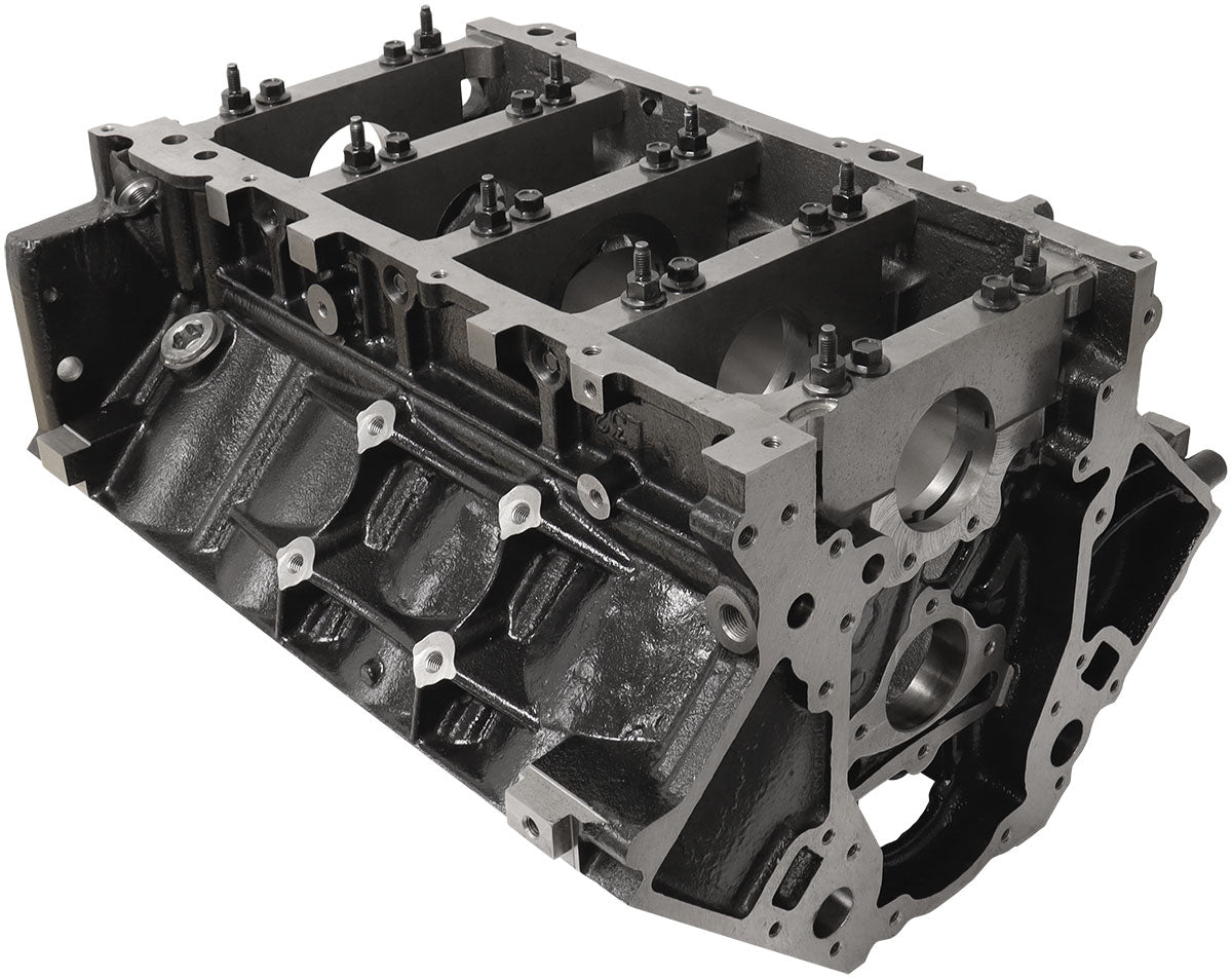Aeroflow Cast Iron GM LS Engine Block, 4.000" Bore  9.240" Deck Height, 6-Bolt Main Caps
