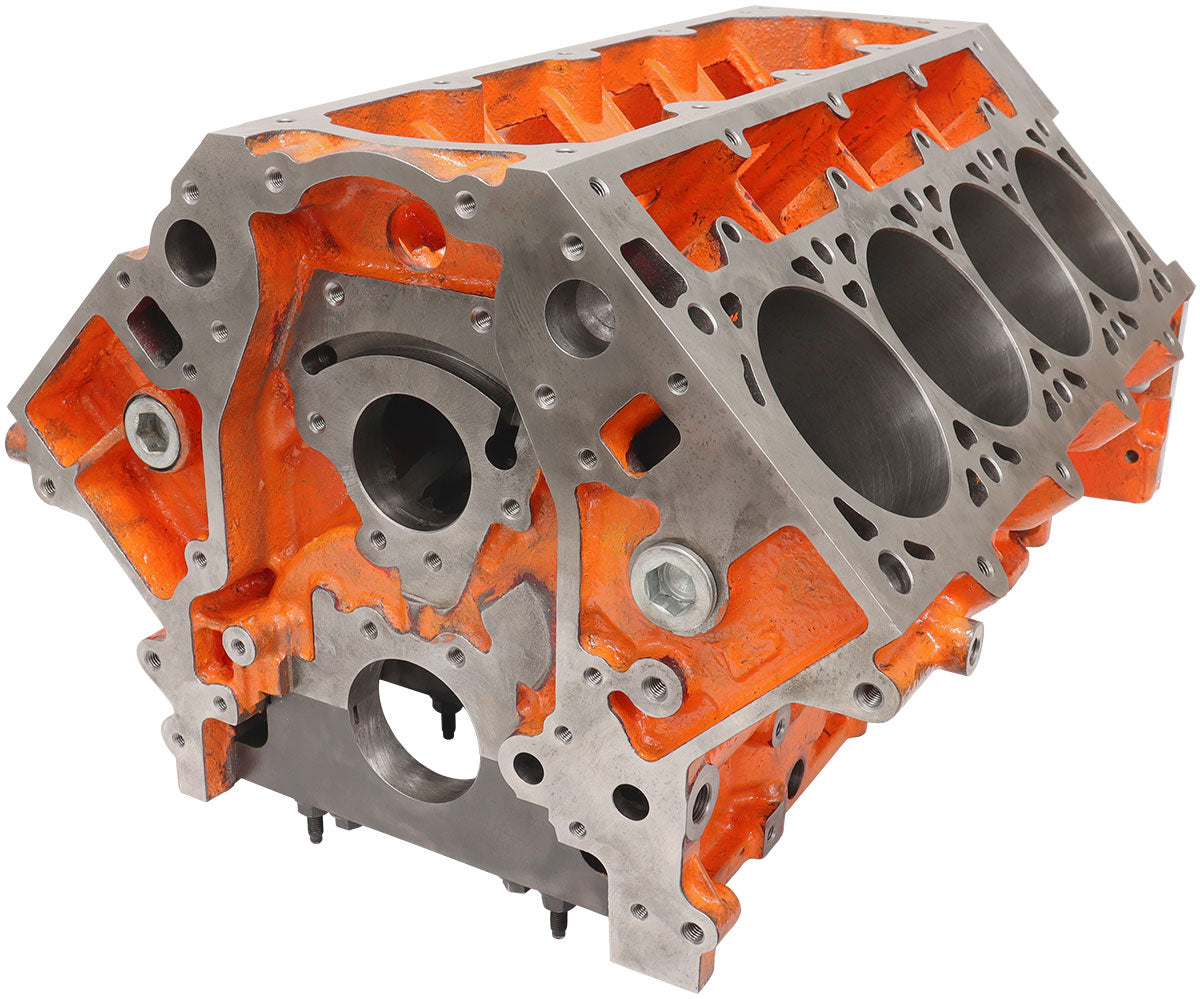 Aeroflow Cast Iron GM LSX Engine Block, 4.000" Bore  9.260" Deck Height, 4-Bolt Main Caps