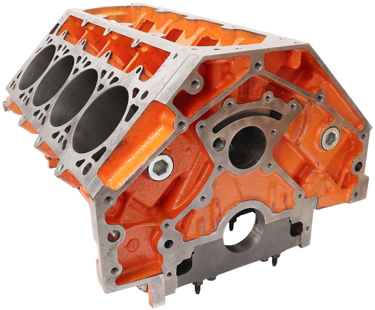 Aeroflow Cast Iron GM LSX Engine Block, 4.000" Bore  9.260" Deck Height, 4-Bolt Main Caps