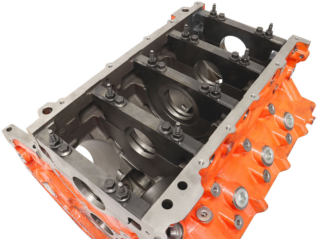 Aeroflow Cast Iron GM LSX Engine Block, 4.000" Bore  9.260" Deck Height, 4-Bolt Main Caps