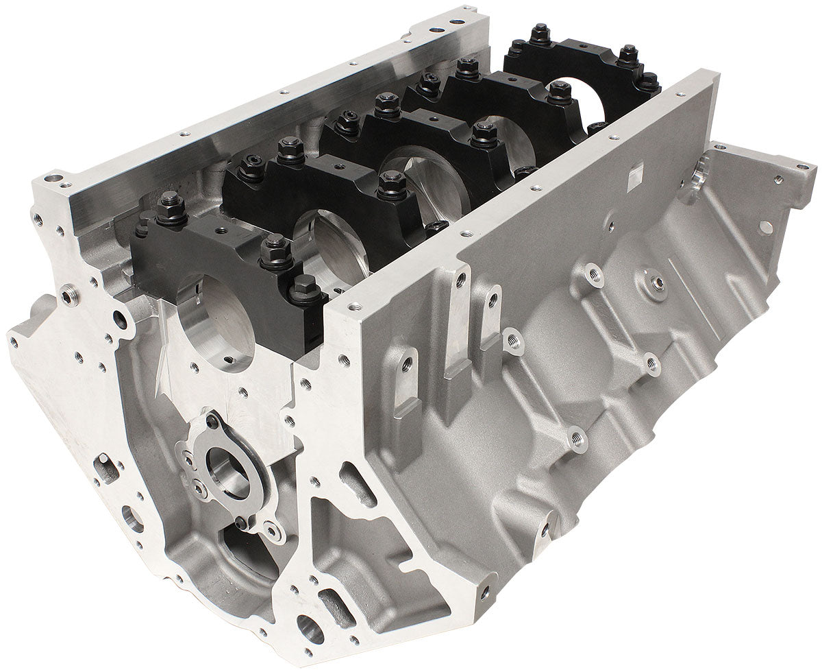Aeroflow Aluminium GM LS Engine Block, 4.125" Bore  9.240" Deck Height, 6-Bolt Main Caps