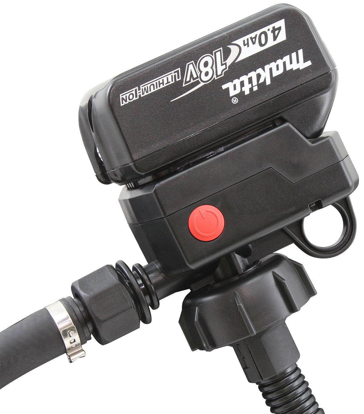 Aeroflow Fluid Transfer Pump for Makita Lithium Battery  Suits 200L Drum. Manual Trigger Nozzle. 18.9 L/min Max Flow Rate