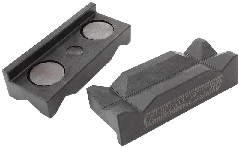 Aeroflow Nylon Magnetic Vice Jaws - Black  Sold as a Pair of Jaws