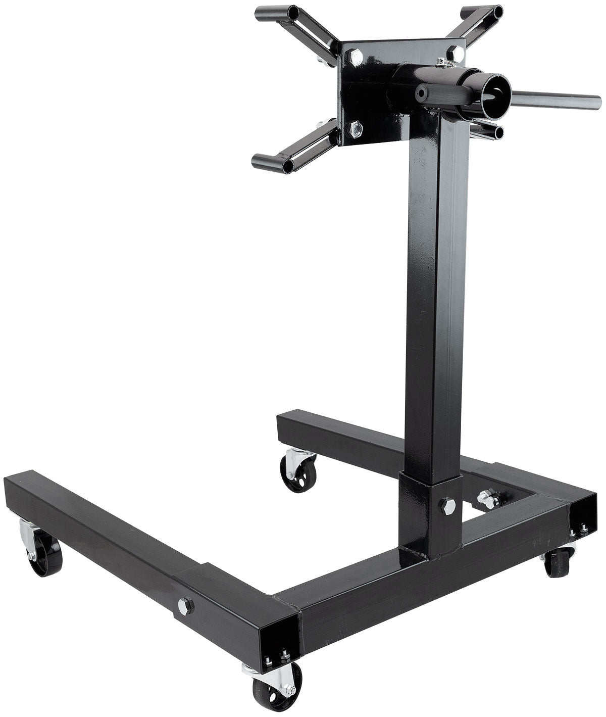 Aeroflow C-Frame Engine Stand     1250lb (567kg) Max Load, Black Powder Coated Finish