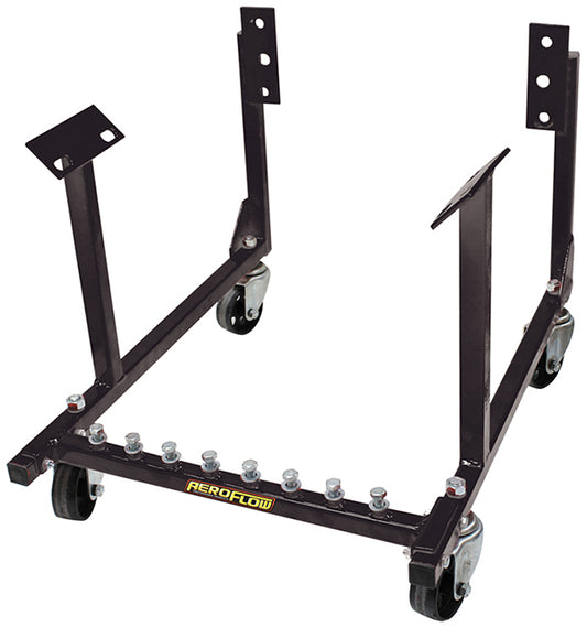 Aeroflow GM LS Series Engine Cradle   Fits Holden/Chevy V8, solid steel wheels, black powder coated finish