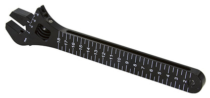 Aeroflow Wheelie Bar and General Purpose Adjustable Spanner   Black Finish