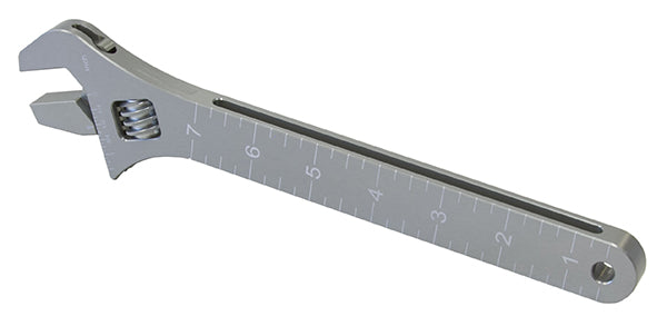 Aeroflow Wheelie Bar and General Purpose Adjustable Spanner   Silver Finish
