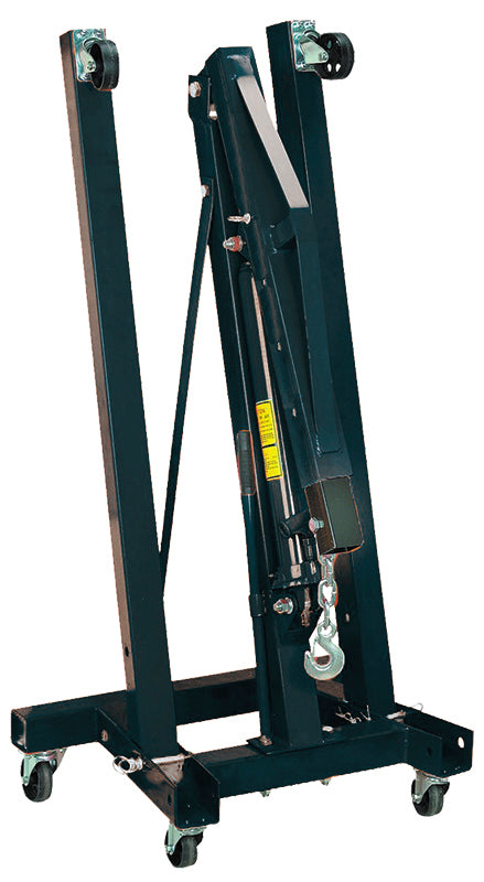 Aeroflow Heavy Duty Foldable Engine Hoist  2 Ton, Black powder coated finish