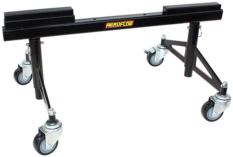 Aeroflow Adjustable Chassis Stand, Each  Swivel Castor Wheels, Adjustable Height