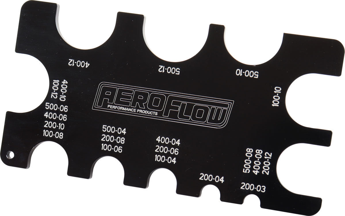 Aeroflow Braided / Rubber Hose Gauge  Measure -3AN up to -20AN 100/450, 200/250, 400/500 Series Aeroflow Hose