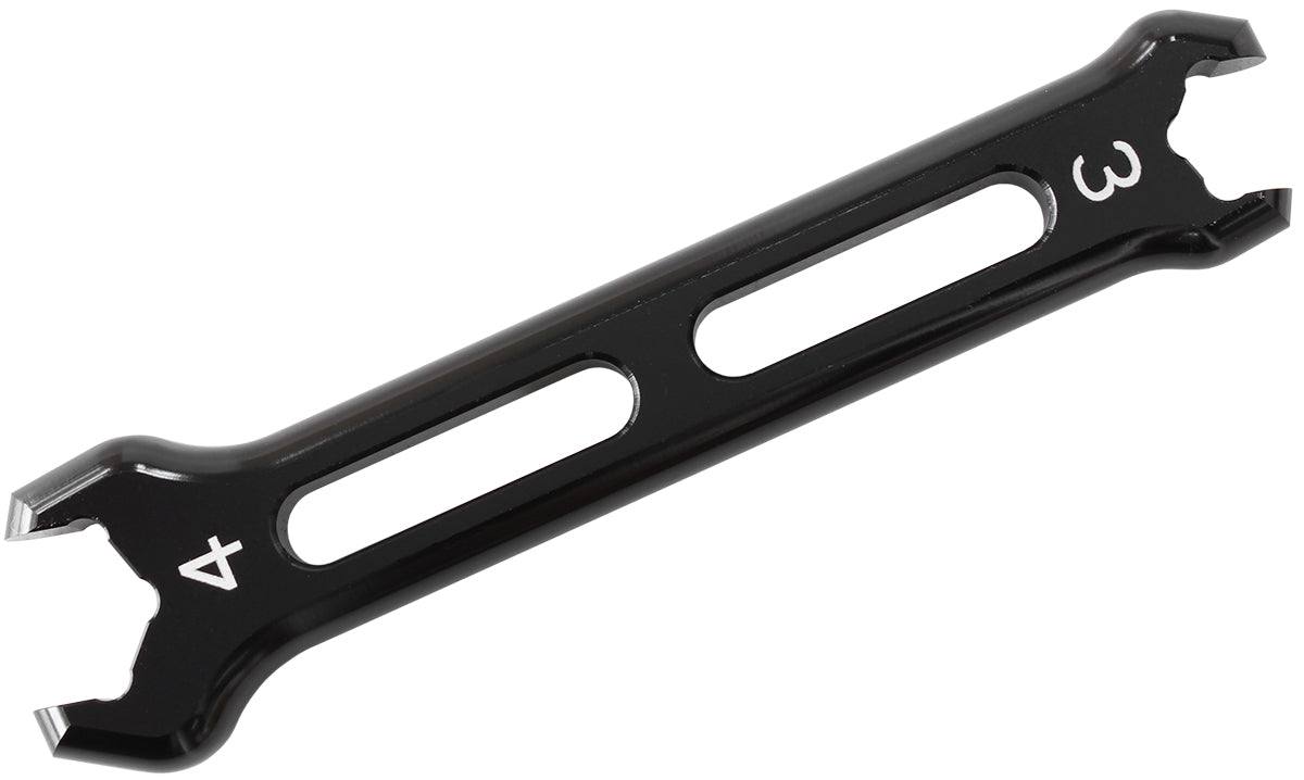 Aeroflow Aluminium AN Double Ended Pro Spanner -3AN & -4AN  Black Finish