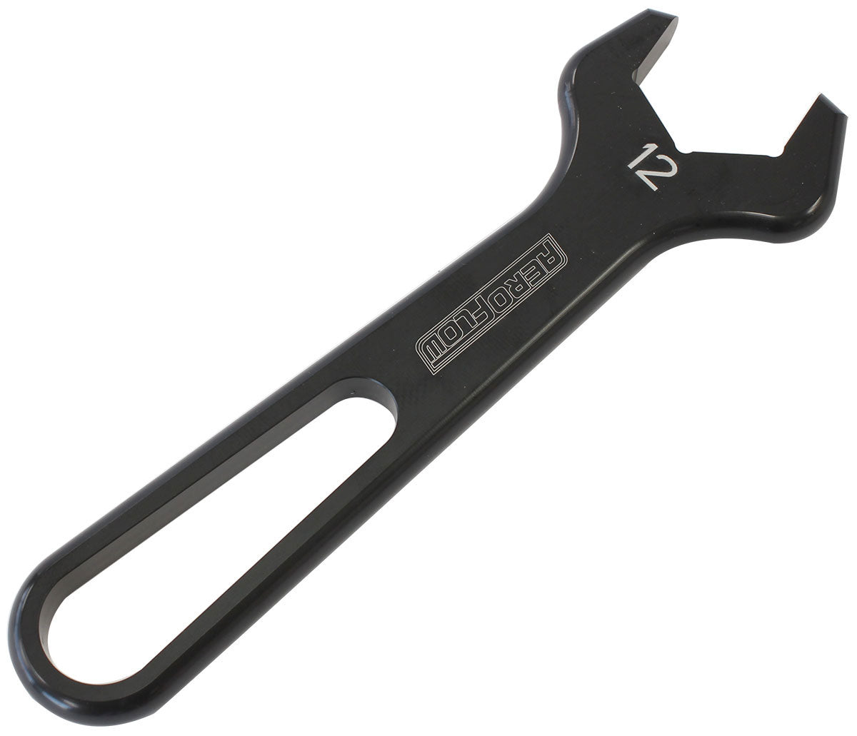 Aeroflow Single Aluminium Pro Spanner   To Suit -12AN, Black Finish