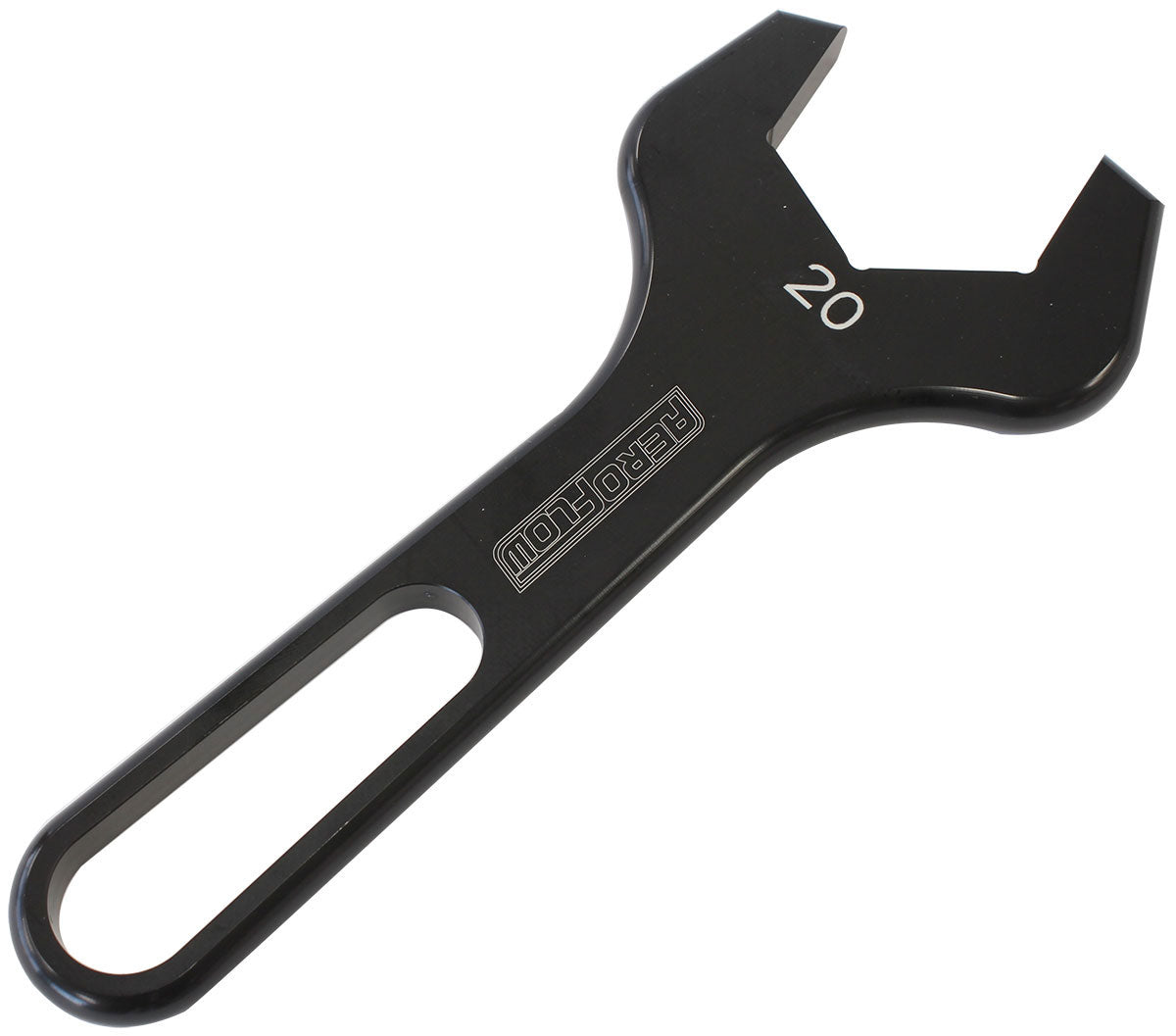 Aeroflow Single Aluminium Pro Spanner   To Suit -20AN, Black Finish