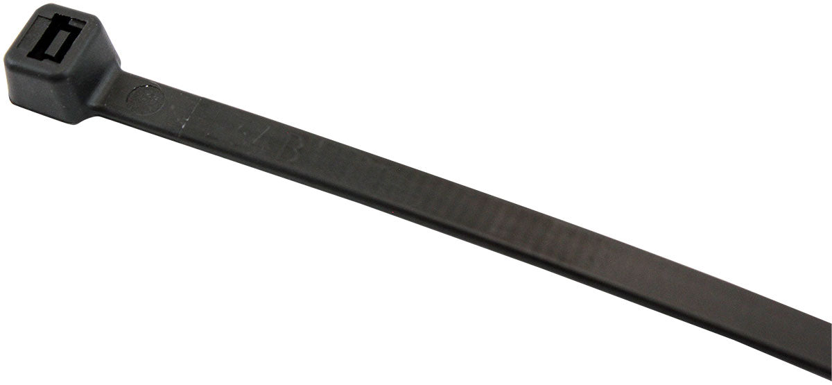 Standard Cable Ties 4.6mm Wide x 120mm Long - 25 Pack   Nylon 66 Material, Black Colour