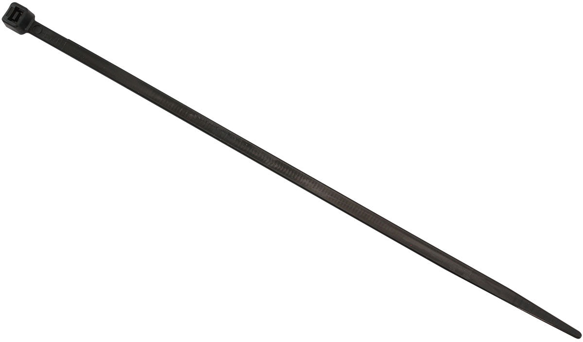 Standard Cable Ties 4.8mm Wide x 200mm Long - 25 Pack   Nylon 66 Material, Black Colour