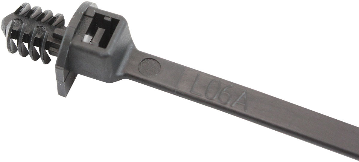 One Piece Fixed Fir Tree Cable Ties 4.8mm Wide x 210mm Long - 1000 Pack   Nylon 66 Material, Black Colour