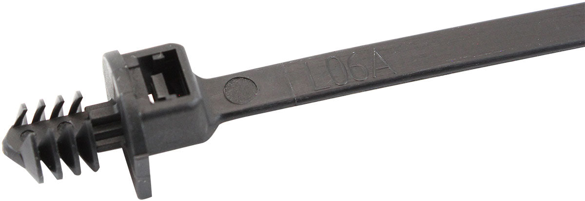 One Piece Fixed Fir Tree Cable Ties 4.8mm Wide x 210mm Long - 1000 Pack   Nylon 66 Material, Black Colour