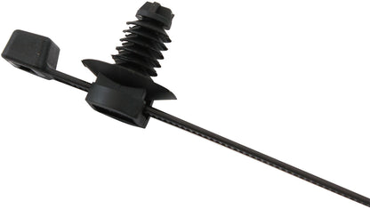Two Piece Fir Tree Cable Ties 4.8mm Wide x 200mm Long - 25 Pack   Nylon 66 Material, Black Colour