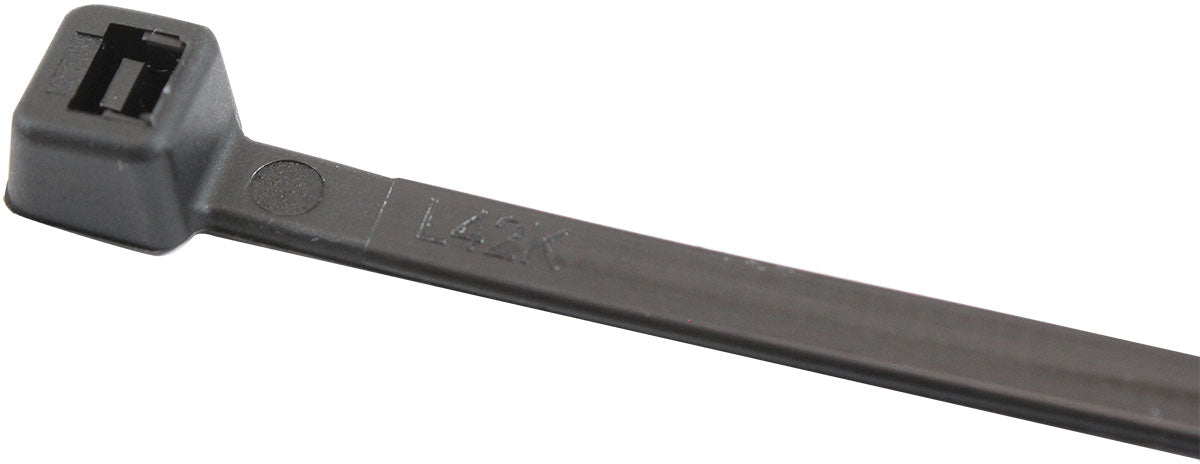 Standard Cable Ties 4.8mm Wide x 300mm Long - 25 Pack   Nylon 66 Material, Black Colour