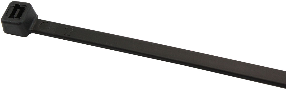 Heat Resistant Cable Ties 4.8mm Wide x 380mm Long - 25 Pack   Nylon 46 Material, Black Colour
