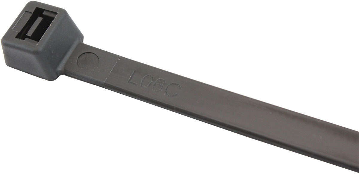 Standard Cable Ties 7.6mm Wide x 300mm Long - 100 Pack   Nylon 66 Material, Black Colour