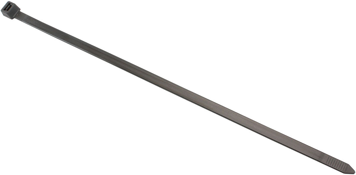 Standard Cable Ties 7.6mm Wide x 300mm Long - 25 Pack   Nylon 66 Material, Black Colour