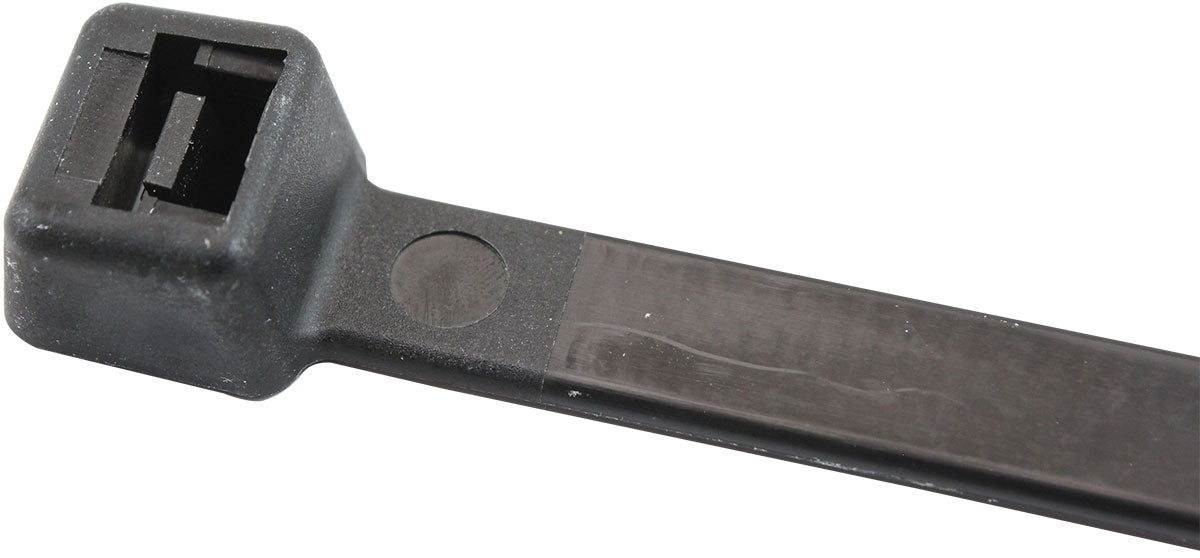 Cable Ties 7.6mm Wide x 365mm Long - 100 Pack   Nylon 66 Material, Black Colour