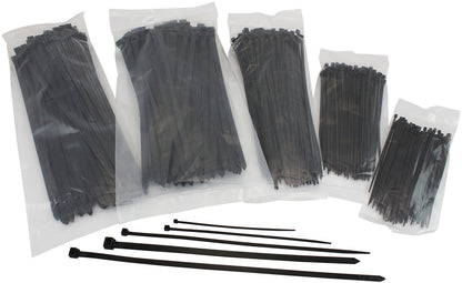 Bulk Multi Pack Standard Cable Ties - 500 Pieces   Nylon 66 Material, Black Colour