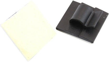 Adhesive Cable Mount to Suit 5mm Bundle- 100 Pack   Nylon 66 Material, Black Colour