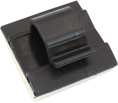 Adhesive Cable Mount to Suit 8mm Bundle- 100 Pack   Nylon 66 Material, Black Colour