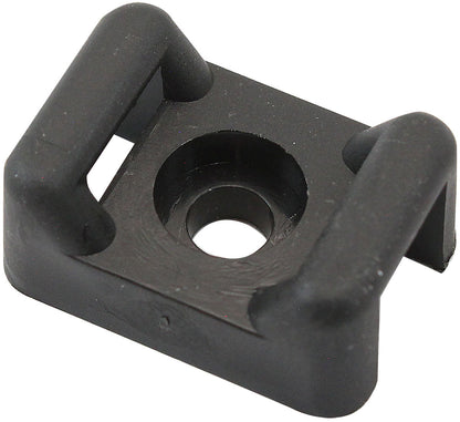 Cable Tie Screw Mount 22.3mm x 16mm - 50 Pack   Nylon 66 Material, Black Colour