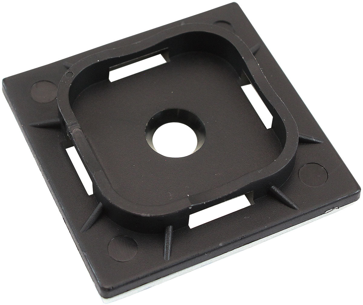 Cable Tie Self Adhesive Mount 40mm x 40mm - 50 Pack   Nylon 66 Material, Black Colour