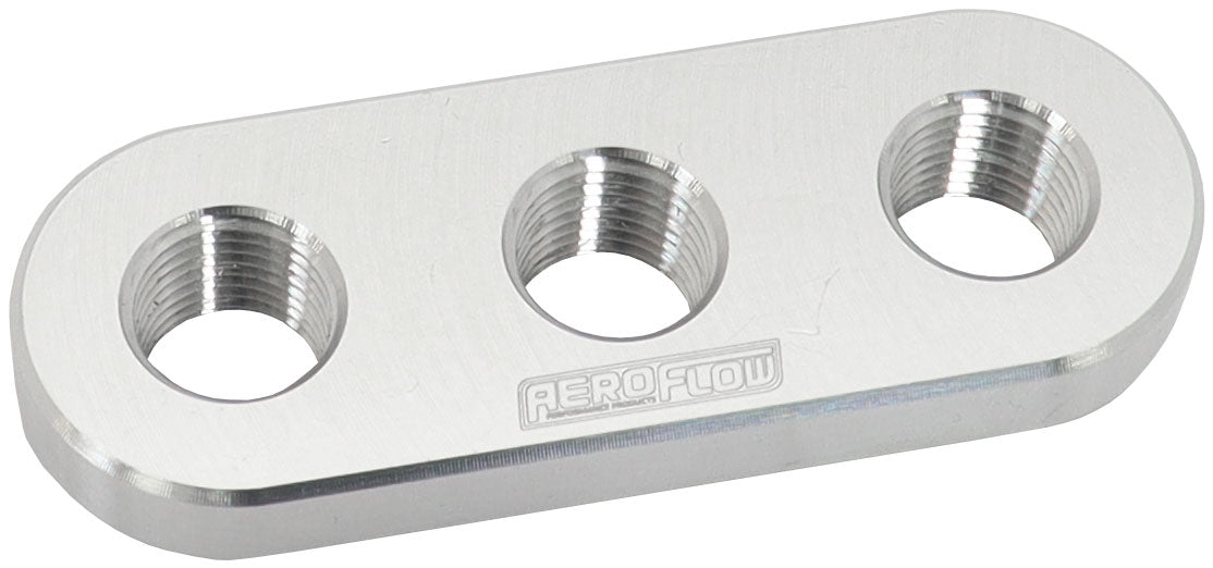 Weld-In Alloy Plate  with 3 x 1/8" NPT Female Ports