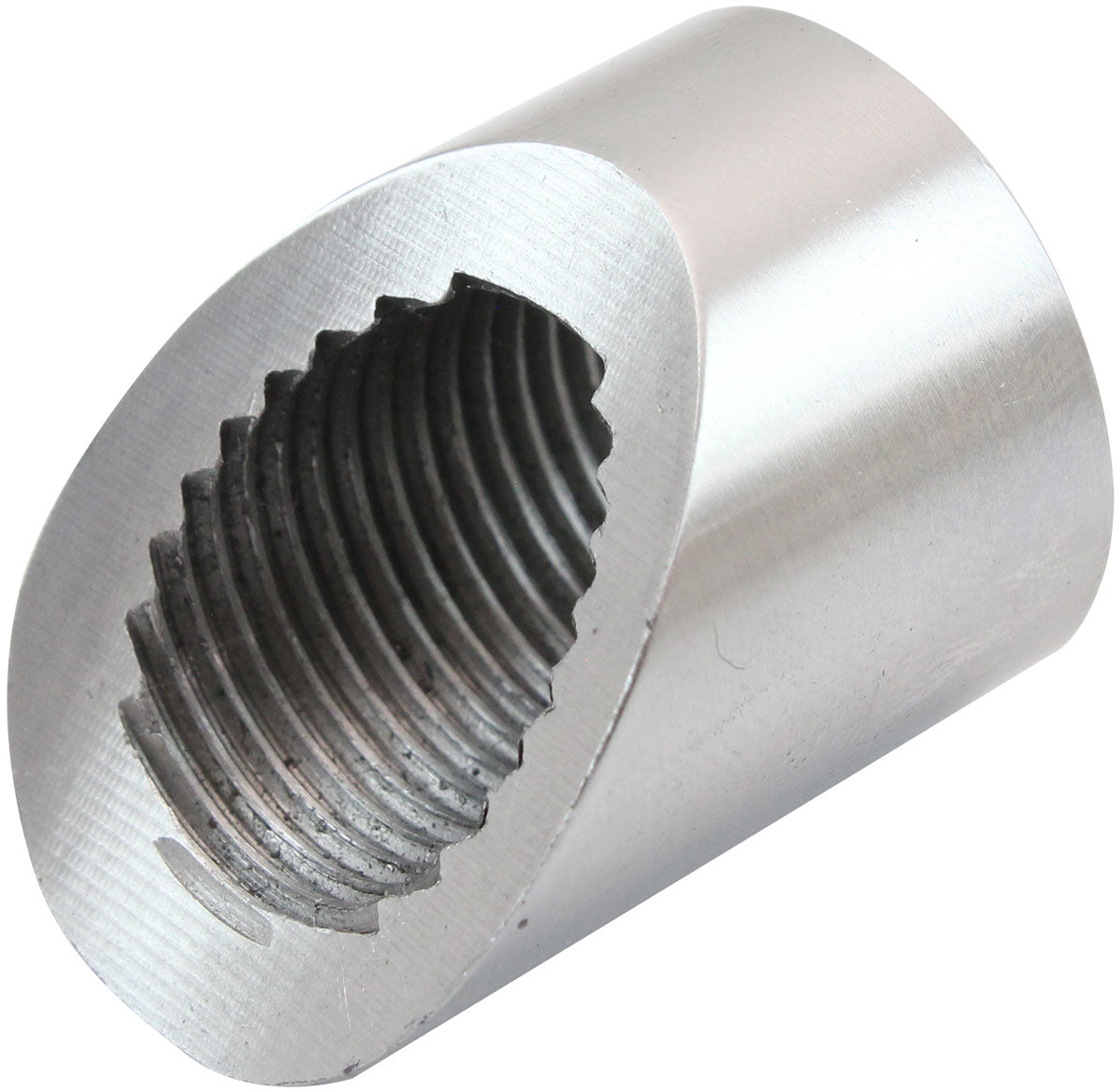 45 Degree Angled & Notched Weld-On M18 x 1.50mm Oxygen Sensor Bung   CS1030 Steel Material