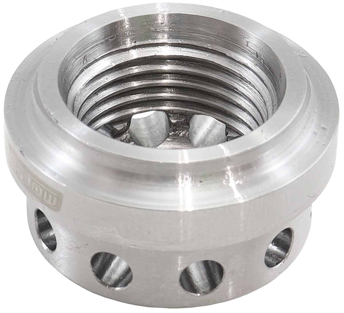 Aeroflow Steel Vented Weld-On Female -8ORB Bung  Baffled Weld-On Fitting