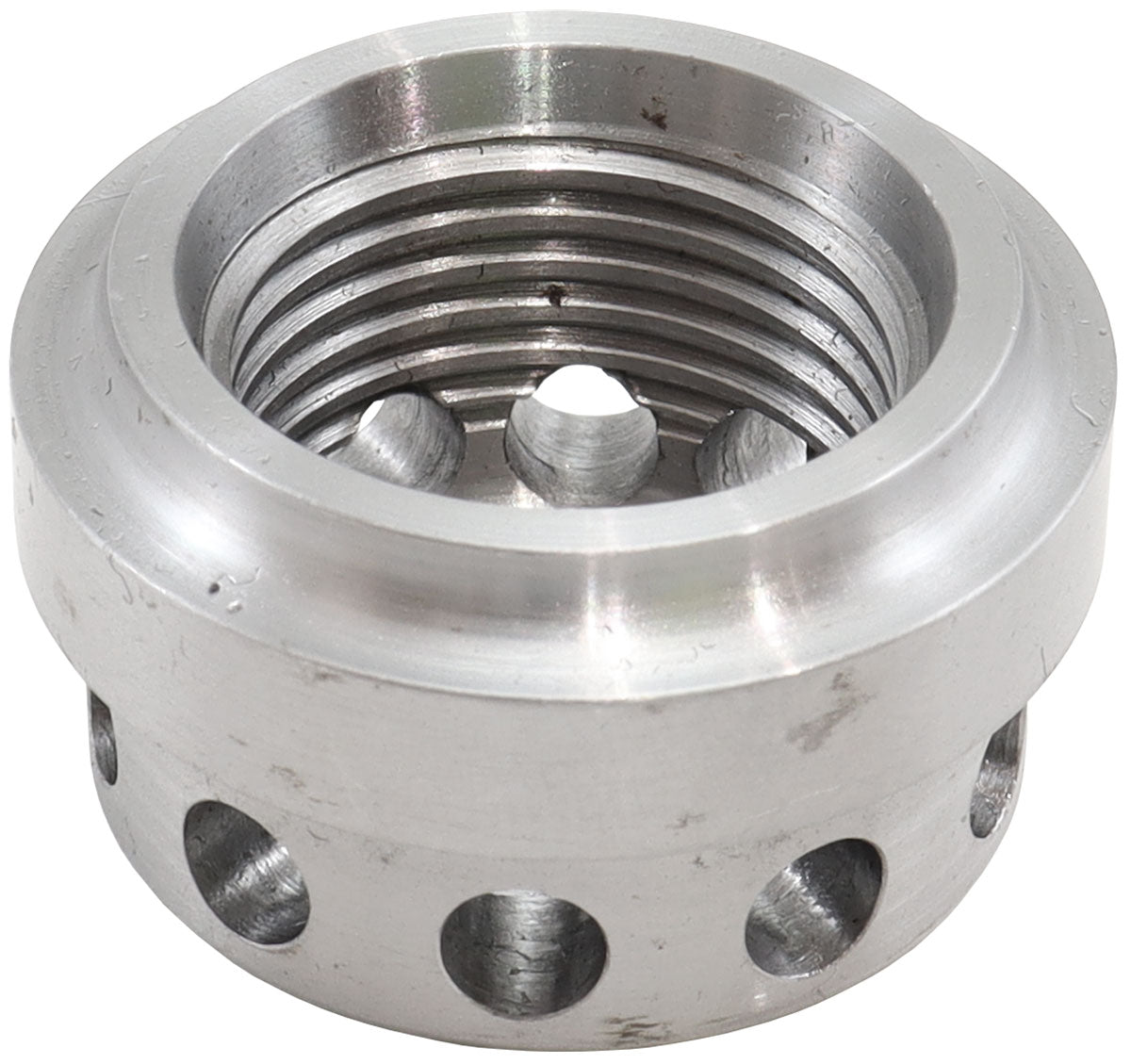 Aeroflow Steel Vented Weld-On Female -10ORB Bung  Baffled Weld-On Fitting