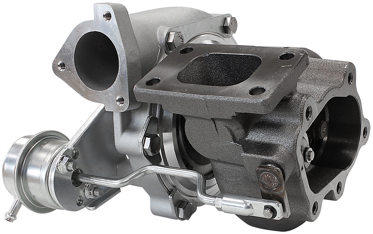 BOOSTED 4647 NISSAN .84 Turbocharger 440HP, Hi Temp Black Finish   Internal Wastegate, T25 / T28 Inlet Flange, 5-Bolt Exhaust Flange