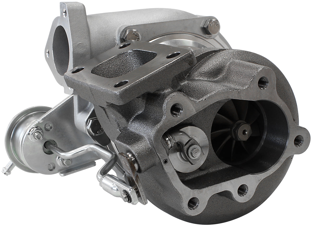 BOOSTED 4647 NISSAN .84 Turbocharger 440HP, Hi Temp Black Finish   Internal Wastegate, T25 / T28 Inlet Flange, 5-Bolt Exhaust Flange