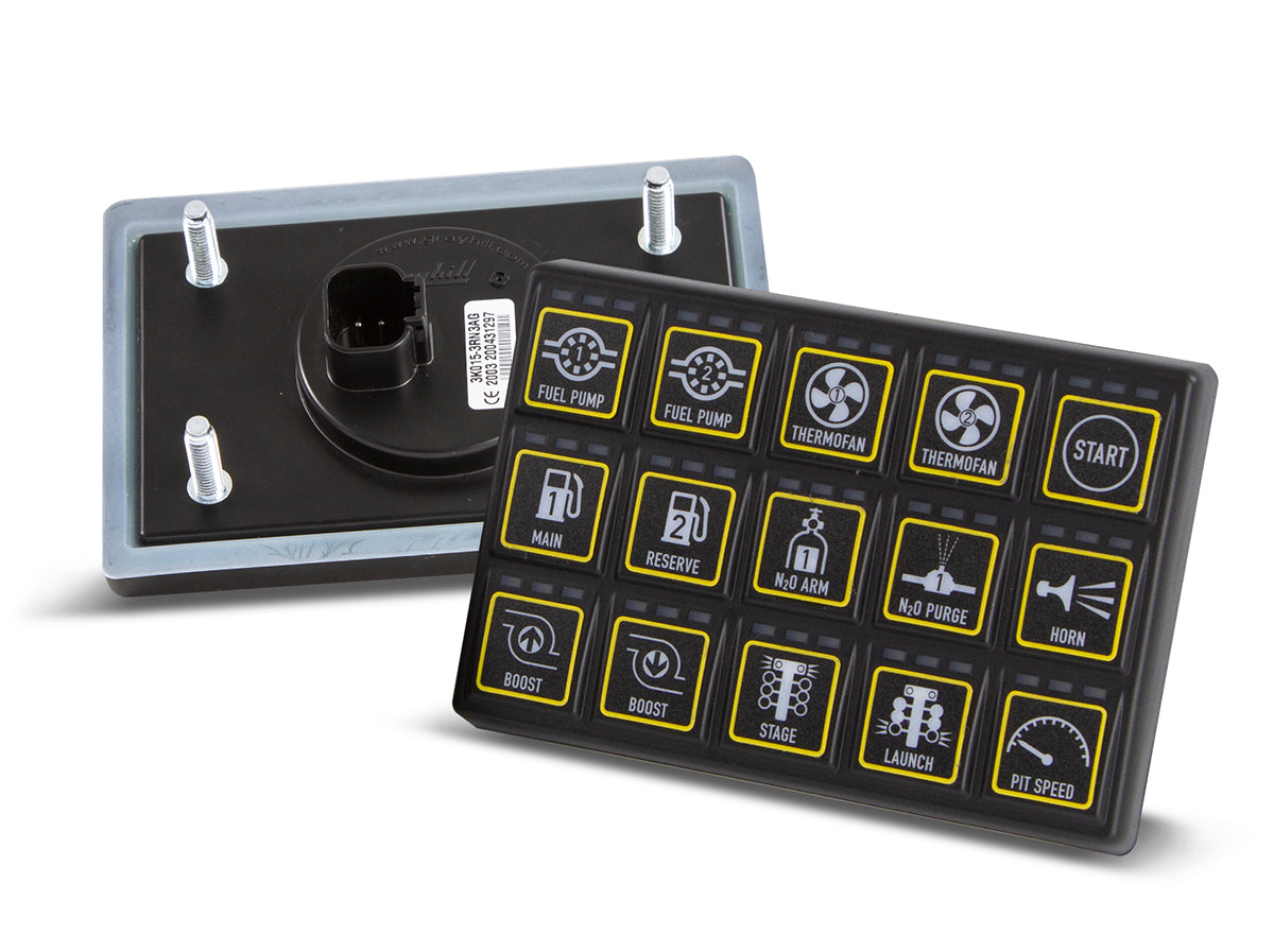 Haltech CAN Keypad 15 button (3x5) Thread: M6 HT-011502 Default Title